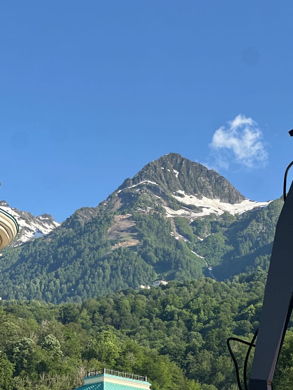 Casino Sochi resort and mountain scenery, Estosadok