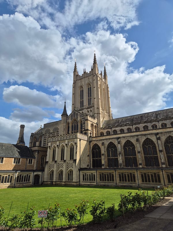 Spring cathedral walk documented in Bury St Edmunds