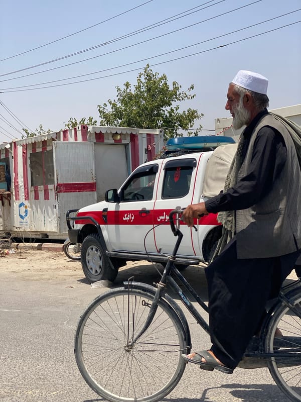 Everyday life on a sunny Kandahar street