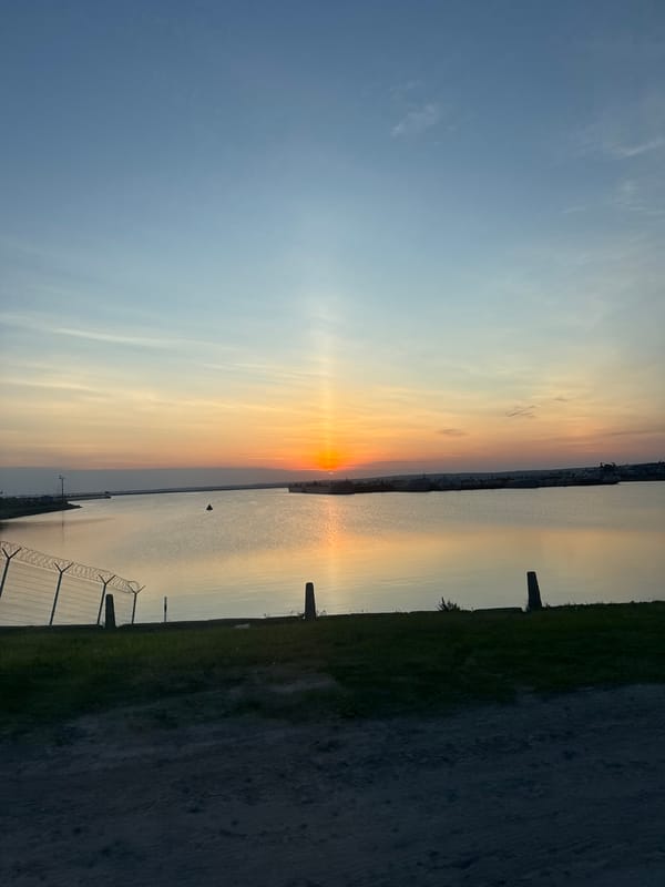 Sunset landscape captured near Chaikovsky, Russia