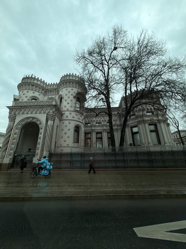 Historic Moscow landmarks documented during morning walk