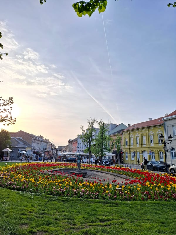 Everyday moments captured in Novi Sad during April afternoon