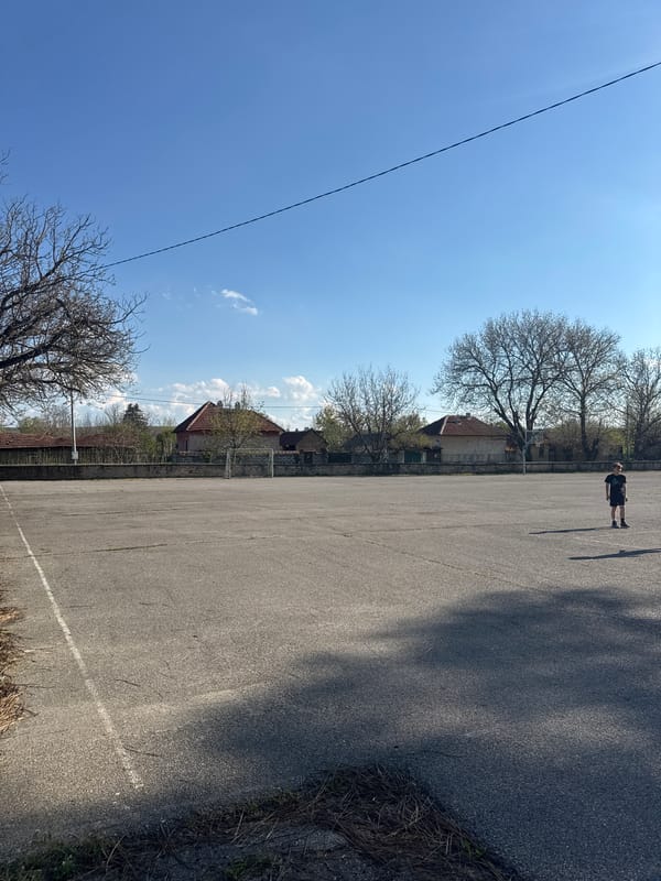 Afternoon scenes captured at community spaces in Lehchevo, Bulgaria