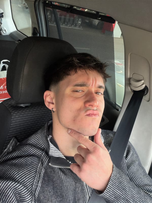 Man takes multiple selfies around Sofia in morning