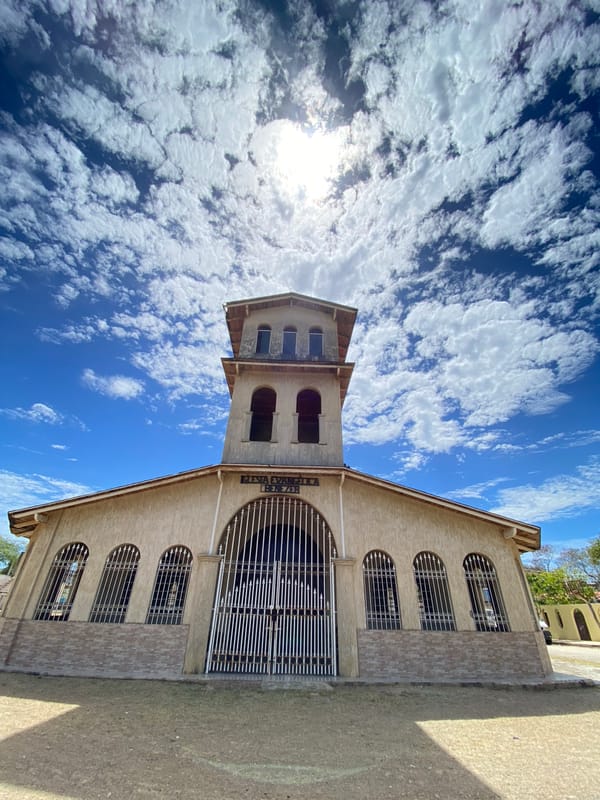 Evangelical church building documented in Juan Griego, Venezuela