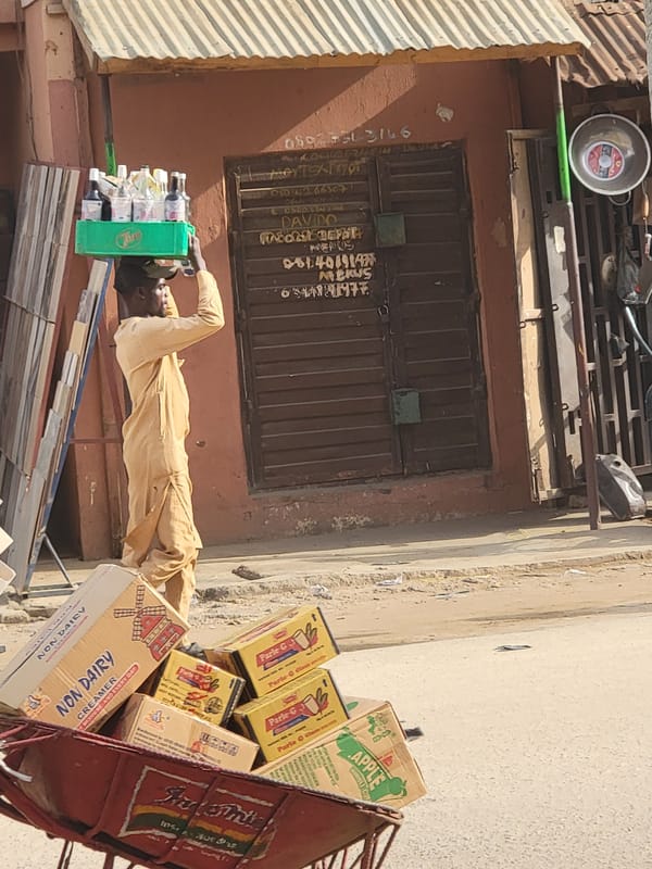 Daily commercial life documented in Maiburiji, Nigeria marketplace