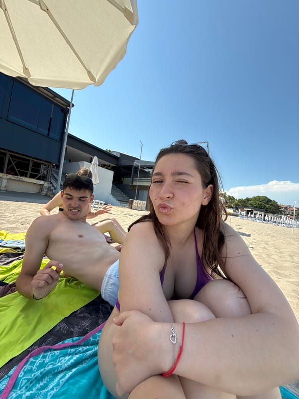 Young beachgoers enjoy sunny day in Sozopol, Bulgaria