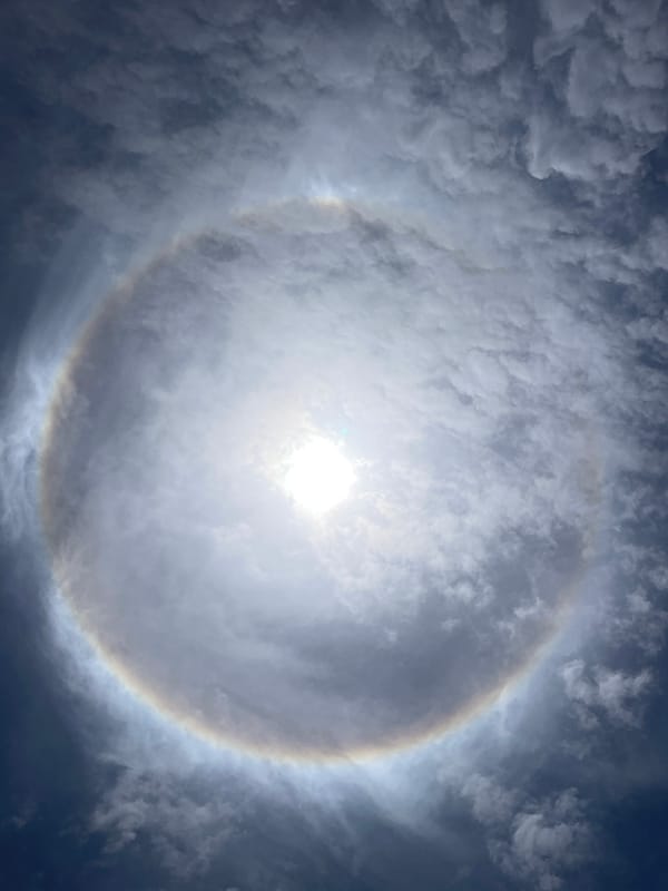 Solar halo observed over Jos, Nigeria