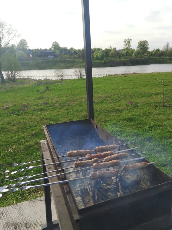 Outdoor barbecue gathering documented in Фоки, Russia