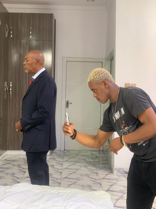 Film production documented in Lagos and Lekki residential locations