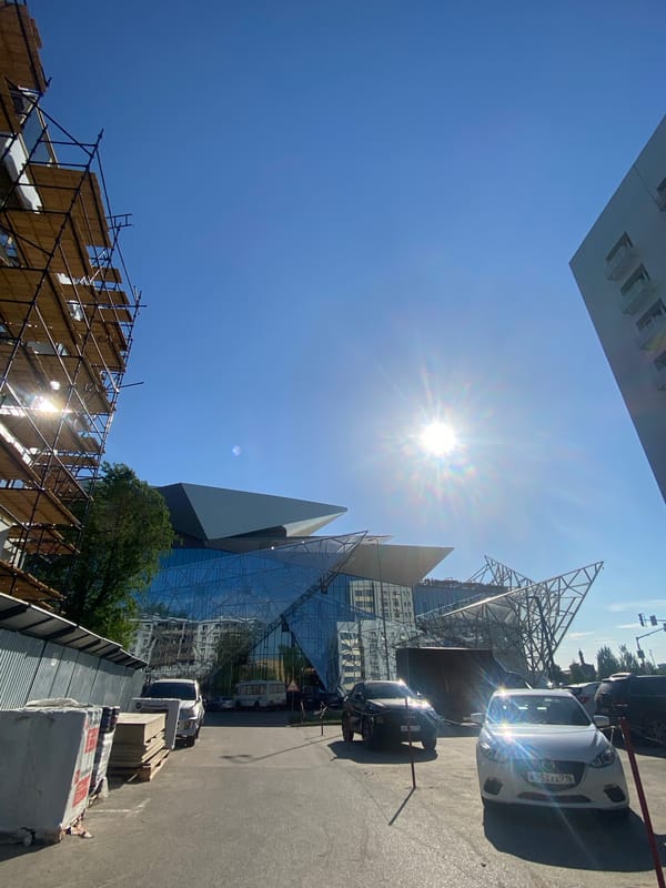 Modern Kazan Family Center documented by witnesses under clear skies