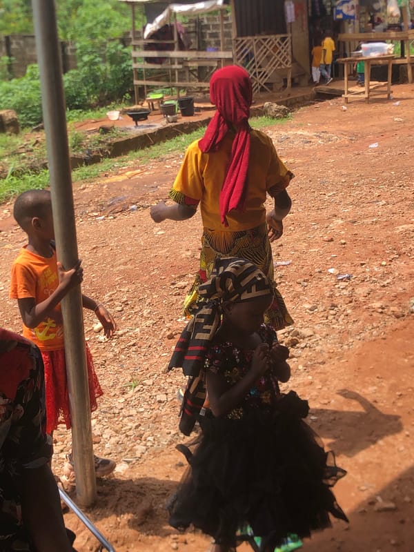 Daily life scenes captured across Nkwelle Nigeria Sunday morning