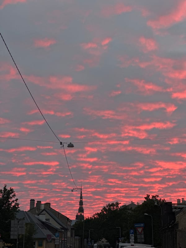 Riga sunset views and drinks on a June evening