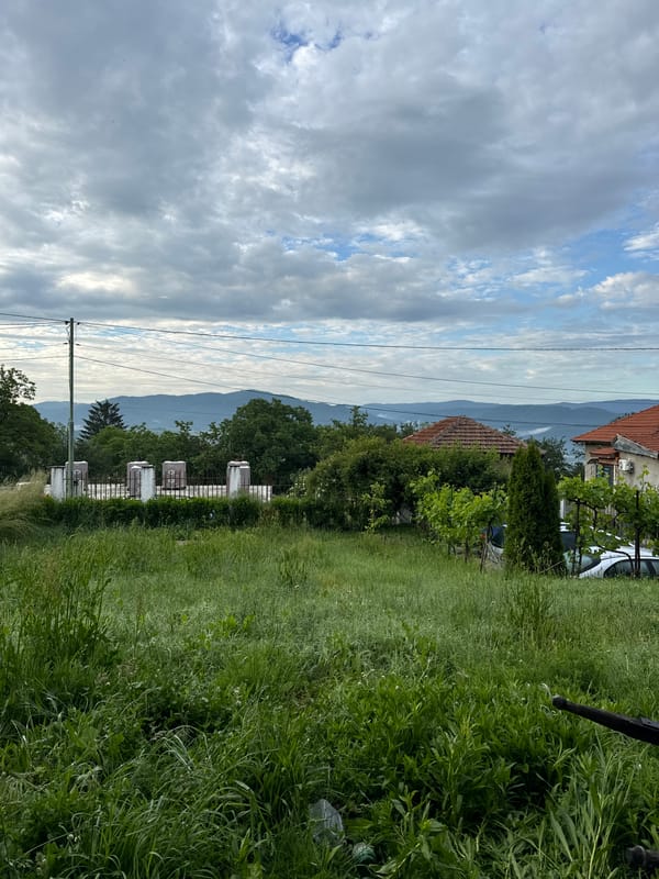 Overcast morning captured in rural Anton, Bulgaria countryside