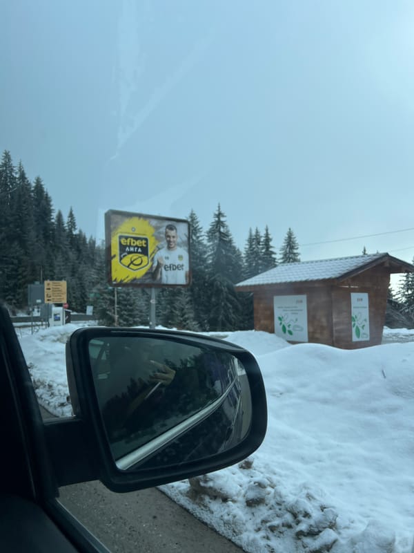 Snow blankets mountainous Smolyan, Bulgaria in late March