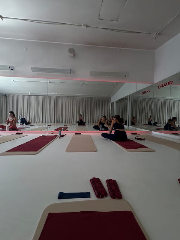 Women attend fitness class at Mexico City studio