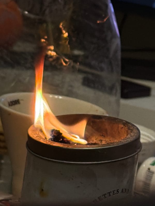 Improvised smoking device fashioned from cigarette can in Burgas