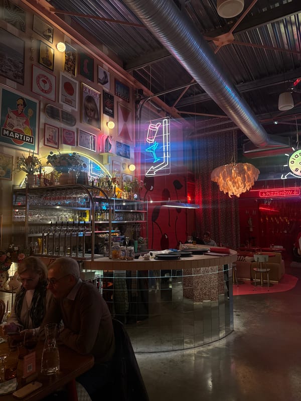 Restaurant interior documented in Croix, France