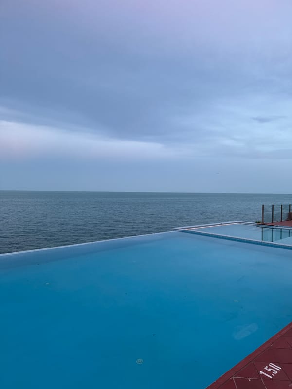Evening dining and sunset views documented at Varna luxury resort
