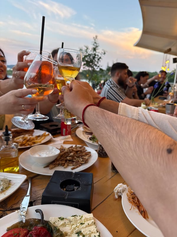 Evening dining venue with stage documented in Tsarevo, Bulgaria