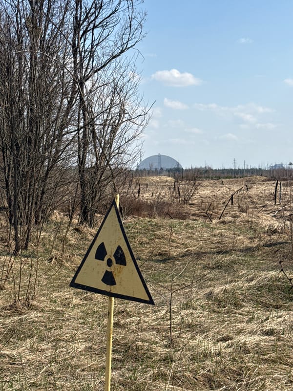 Radiation warning signs spotted in rural Ukraine village