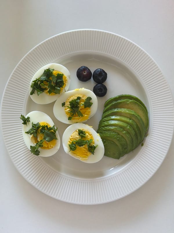 Healthy breakfast documented in Tel Aviv morning