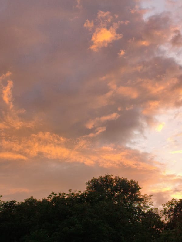 Sunset memories captured across rural Ustyvytsia, Ukraine countryside
