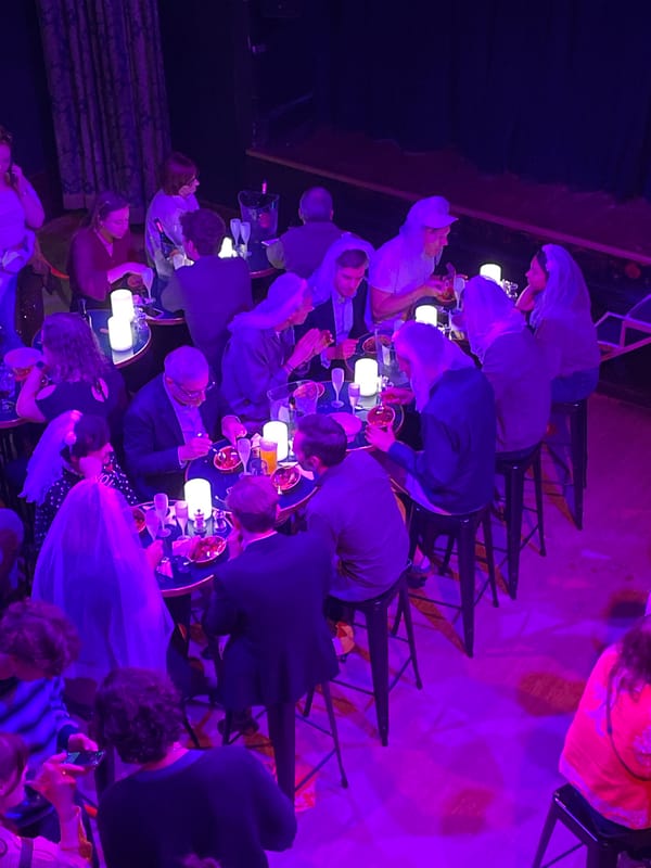 Drag performers entertain audience at Paris cabaret venue