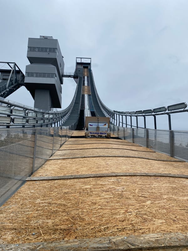 Ski jumping facility documented in Прикамский, Russia
