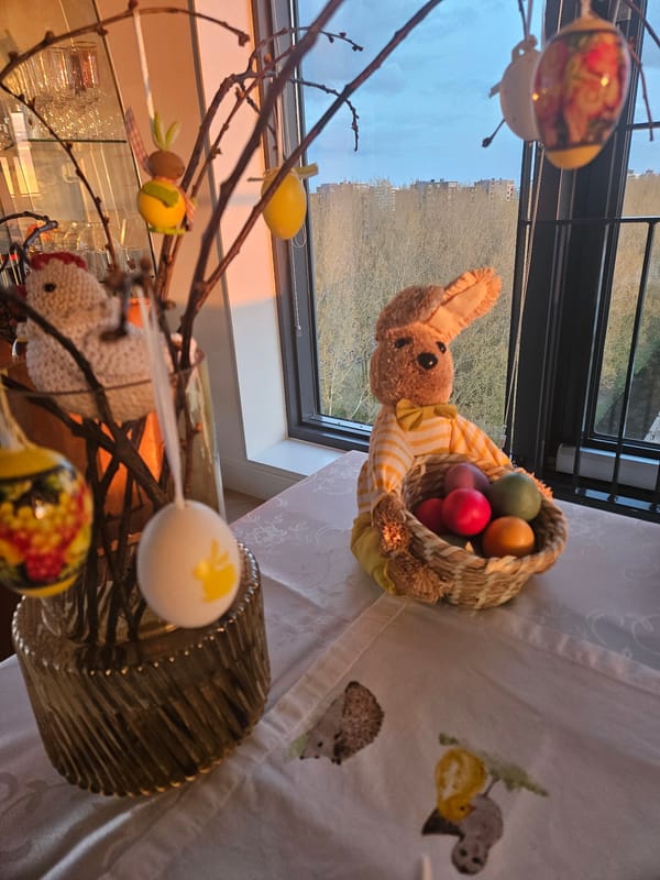 Easter display documented in Amsterdam home