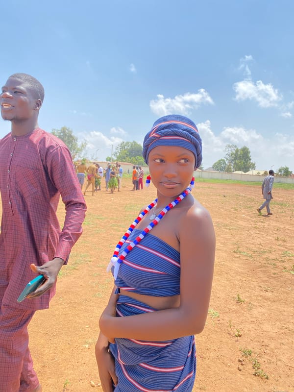 Community gathering captured in Durumi, Nigeria outdoor setting