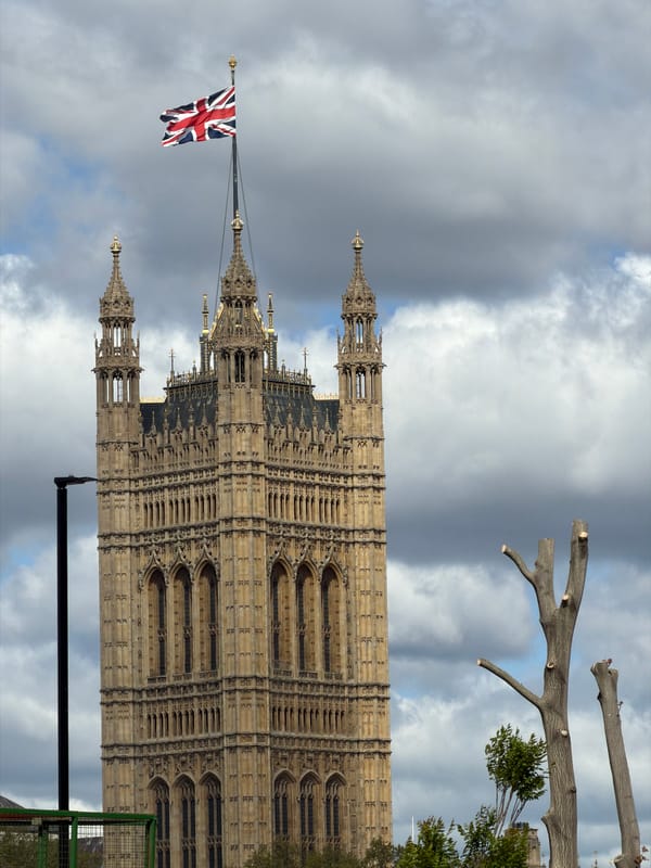 Palace of Westminster photographed in London daylight