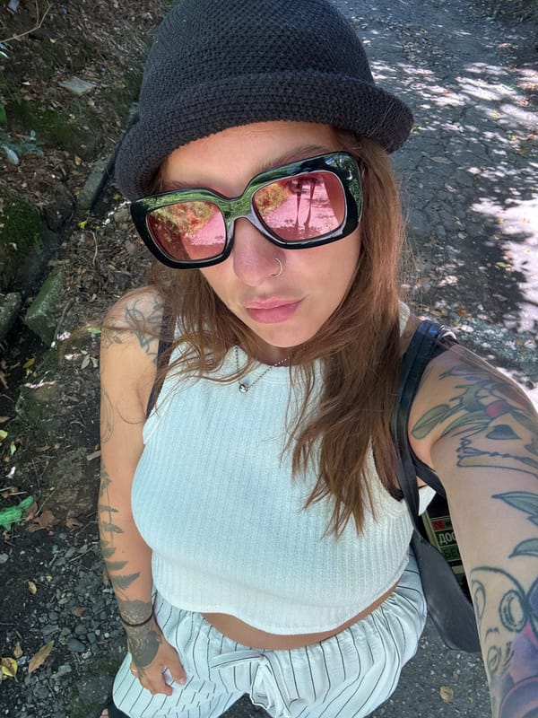Selfie session in a sunny Sochi park, summer 2026