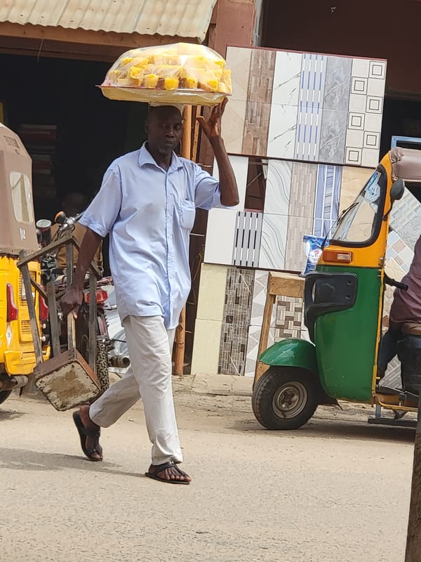 Daily life documented in Maiburiji, Nigeria street scenes