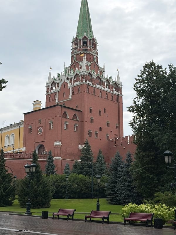 Morning scenes around the Moscow Kremlin and nearby landmarks