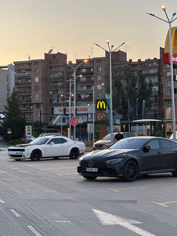 Performance cars spotted around Veliko Tarnovo on a summer afternoon