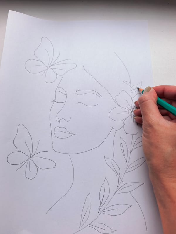 Fashion sketching and home life in Sterlitamak