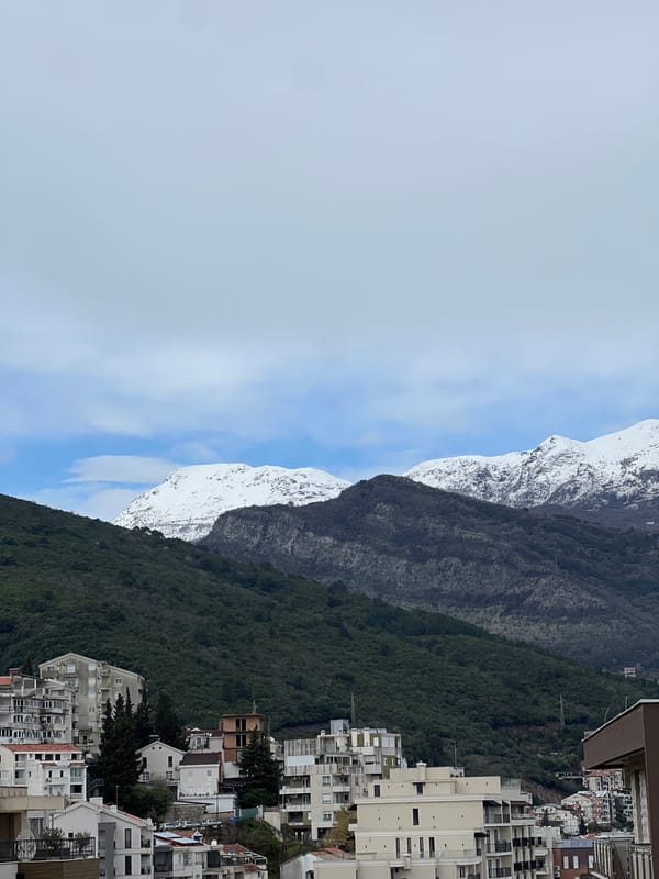 Rainy day scenes captured across Budva, Montenegro