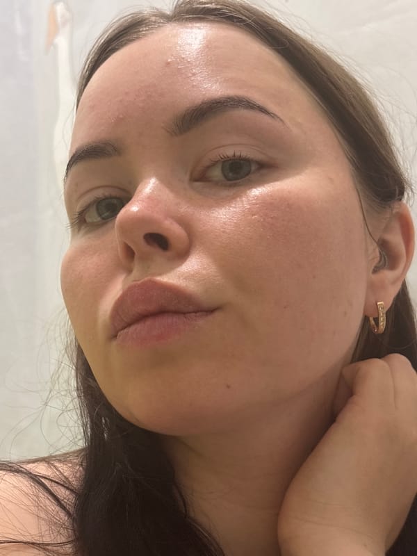 Woman photographed in close-up portrait in Izhevsk, Russia