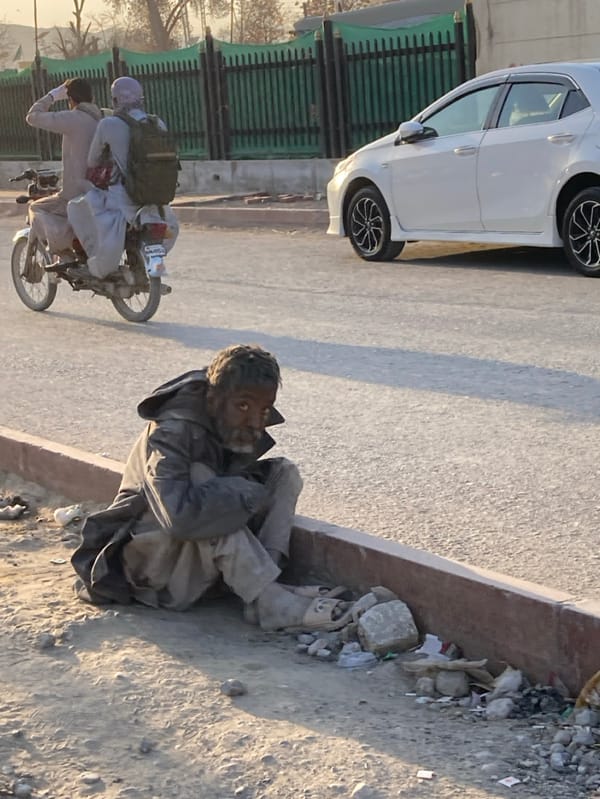 Ordinary street life documented in Quetta, Pakistan midday