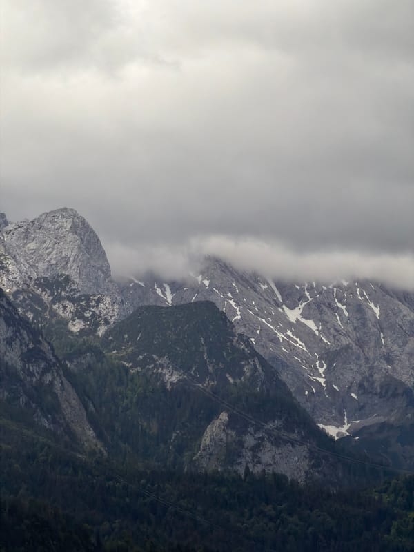 Overcast weather and mountain views captured in Garmisch-Partenkirchen