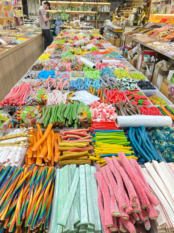 Inside a Makhachkala market packed with sweets, teas, and dried fruits