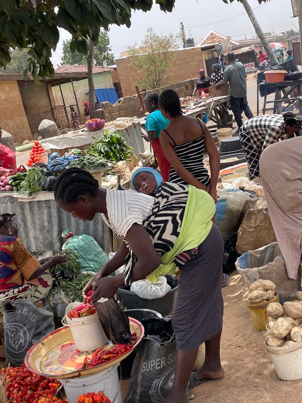 Young person in traditional attire observed in Jos, Nigeria