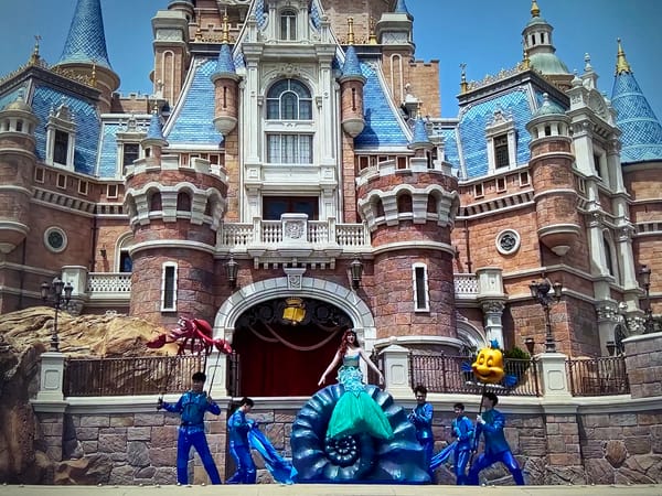 Theme park attractions documented during afternoon visit