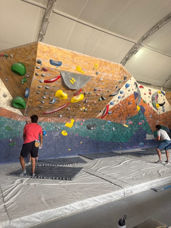 Evening activities documented at climbing gym and nursery in Mexico