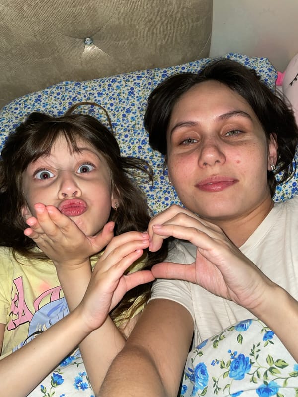 Mother and child share tender moments in Izhevsk home