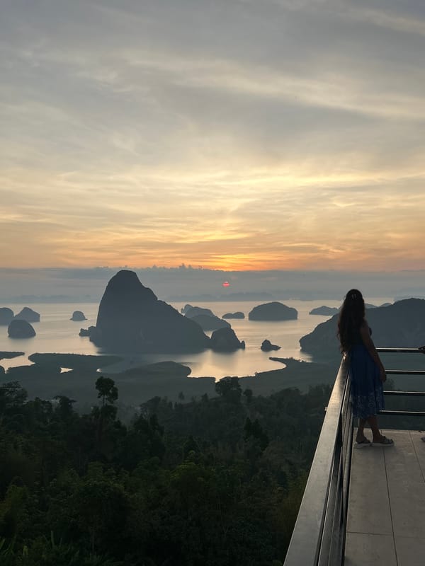 Evening sunset scenes captured across rural Thai villages
