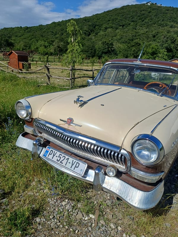 Vintage car and studded flats spotted in Tbilisi