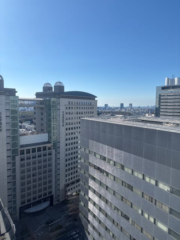 Panoramic view of Shinjuku district captured under clear skies