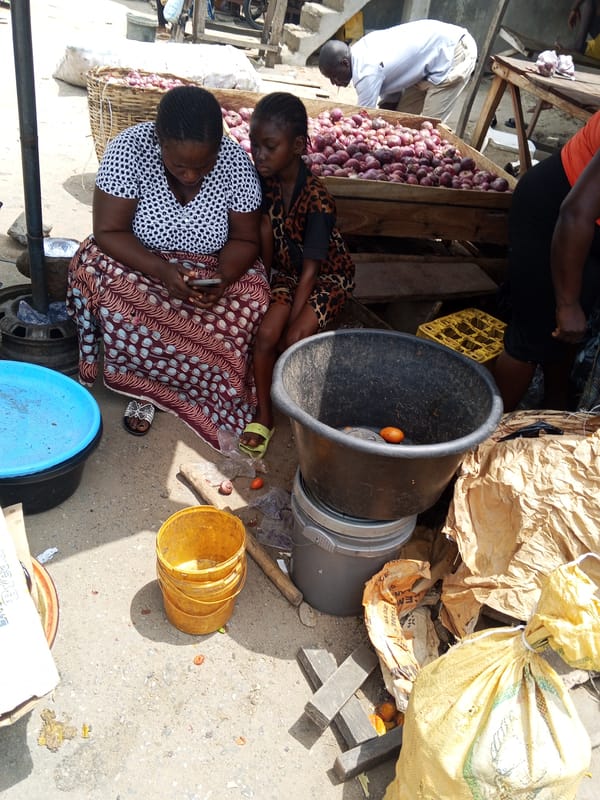 Daily market life documented in Nigerian town
